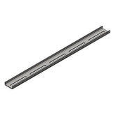 Galvanized profile 40X12X2 U perforated side 1 wide slot 10X25